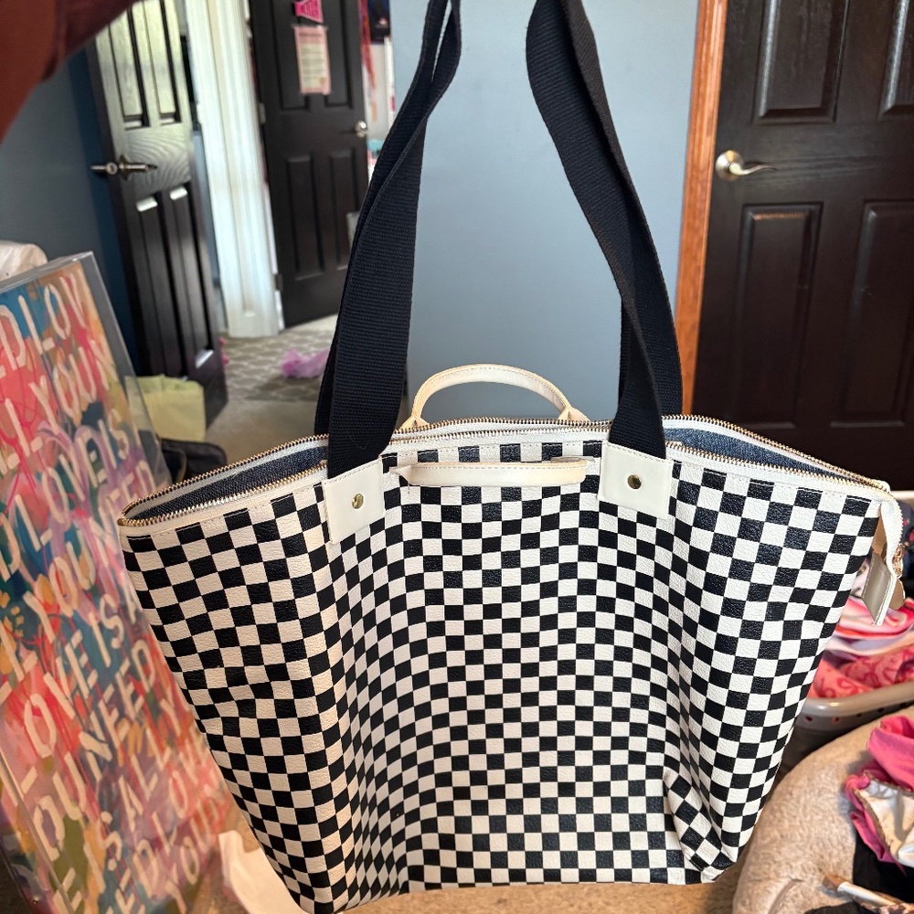 Clare V Checkered Tote